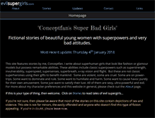 Tablet Screenshot of evilsupergirls.com